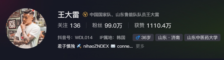  事出突然？泰山賽前幾小時亞冠退賽，王大雷社媒IP還顯示在韓國